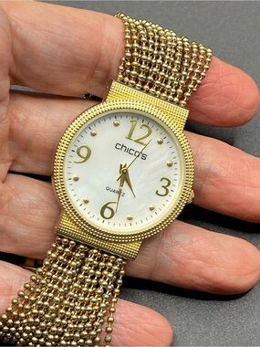 CHICO’S Goldtone Women’s Watch Chain Band